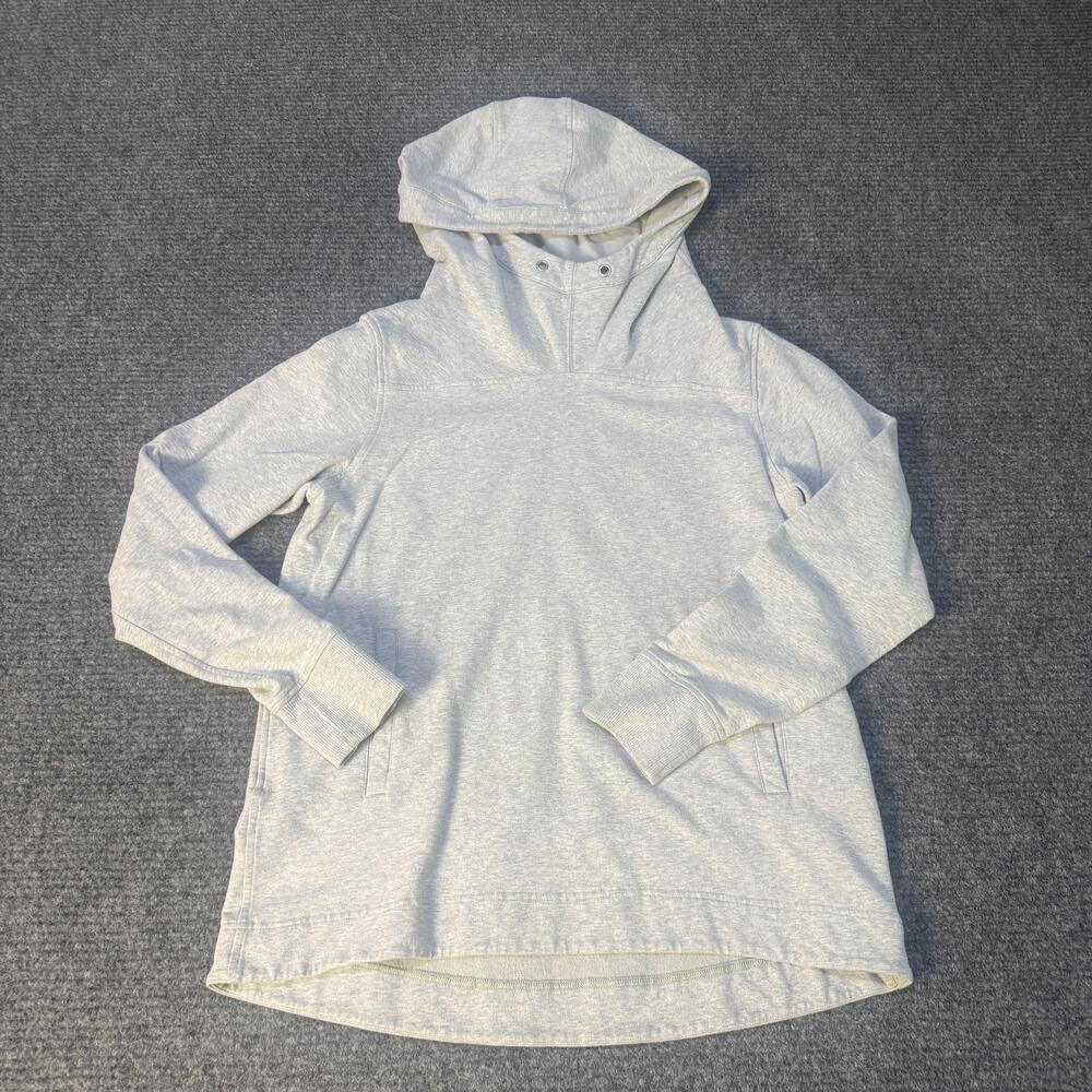 Lululemon Hoodie Womens 10 Gray Pullover Funnel Neck Side Pockets Tunic